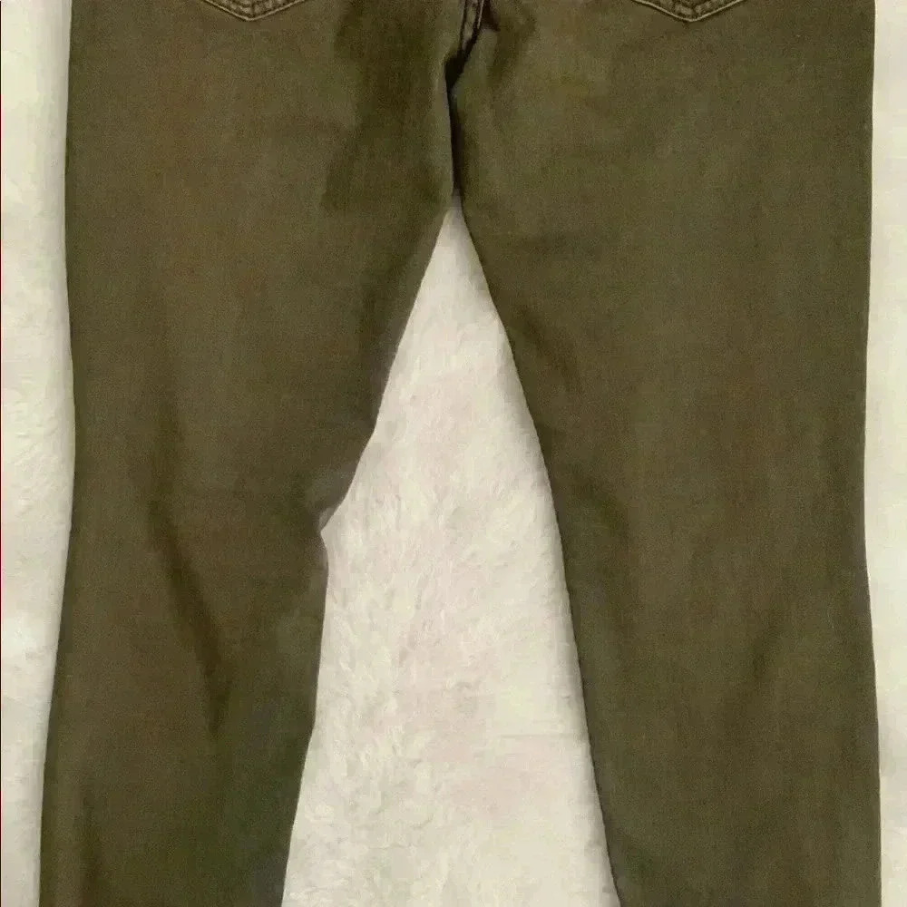 Free People Distressed Stone Wash Raw Hem Denim Jeans Pants - Picture 5 of 7